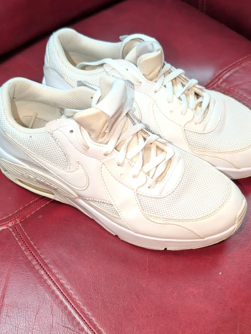 Nike White Air Max Shoes Sneakers Girls 6.5 Y